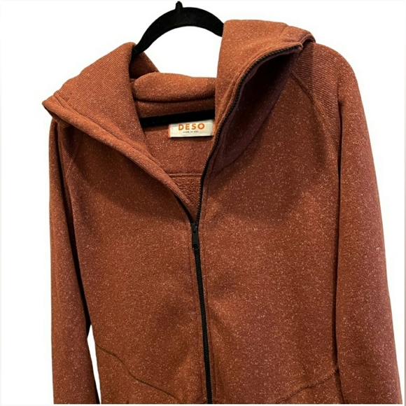 *SOLD*🧡DESO Supply Co•Wanderer Zip Hoodie•Terra Cotta Rust•Large🎉3xHP!🎉 - Picture 6 of 15